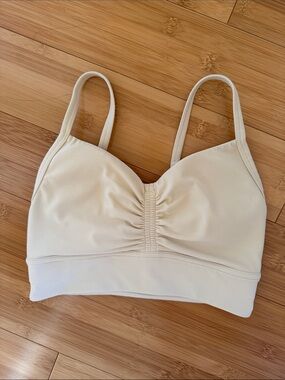 Lululemon athletica Cream Ruched Wireless Bralette